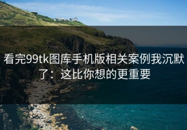 看完99tk图库手机版相关案例我沉默了：这比你想的更重要