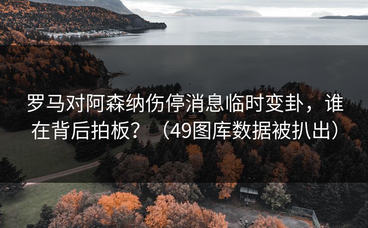 罗马对阿森纳伤停消息临时变卦，谁在背后拍板？（49图库数据被扒出）